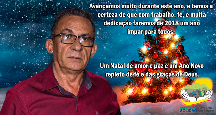 Mensagem de Natal do Prefeito Djalma Alves – Foto: João Santos/ S1 Notícias