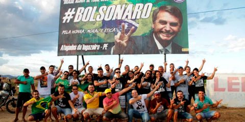 Inauguração do outdoor de Bolsonaro - Foto: Wellington Júnior