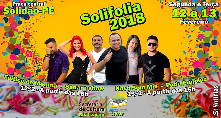 Banner do Solifolia 2018 – Foto: João Santos/S1 Notícias