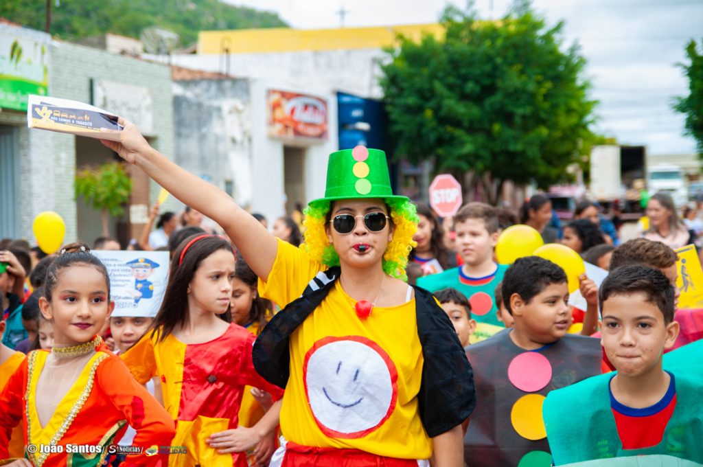 Caminhada da E.M.J.G.N em alusão ao Maio Amarelo em Solidão – Foto: João Santos/ Divulgação 