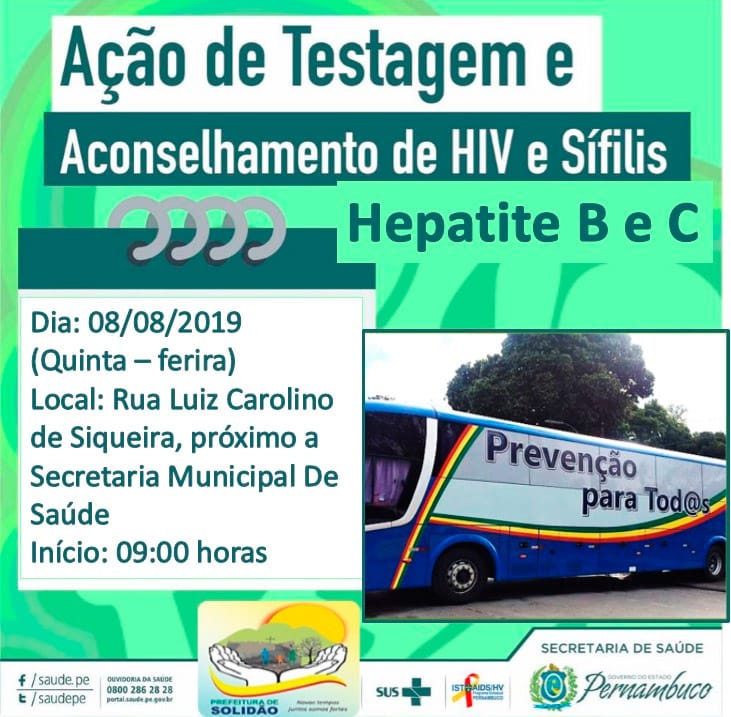 Solidão receberá ação do ‘Projeto Prevenção para Todas’ no dia 08 de agosto