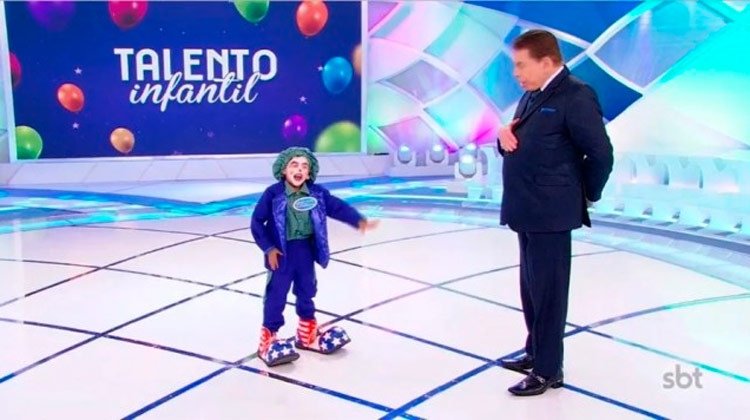 Criança paraibana de Imaculada é destaque no Programa Silvio Santos, no SBT