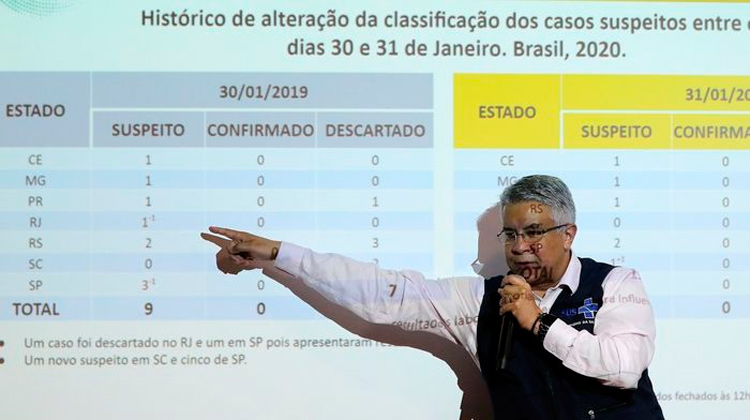 Brasil registra 16 casos suspeitos de coronavirus