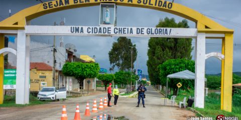 Prefeitura de Solidão monta barreiras de prevenção e combate ao Covid-19