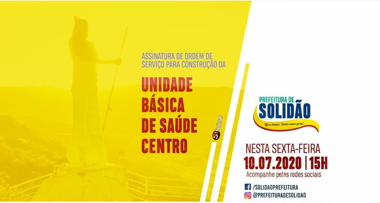 Solidão: Prefeitura assina Ordem de Serviço para construção de UBS
