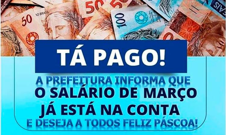 Prefeitura de Solidão confirma pagamento de Março