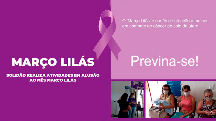 Secretaria Municipal de Saúde de Solidão realiza atividades em alusão ao mês março lilás