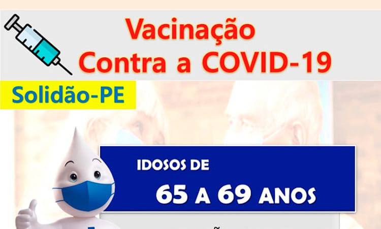Solidão começa a vacinar idosos de 65 a 69 anos contra a Covid-19