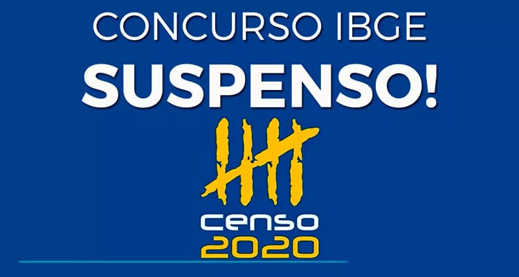 Concurso IBGE suspende provas para 204 mil vagas temporárias