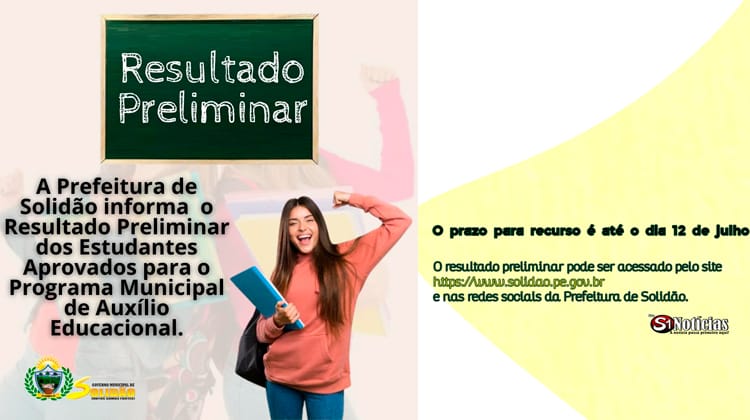 Programa Auxílio Educacional de Solidão: Divulgado resultado preliminar dos estudantes