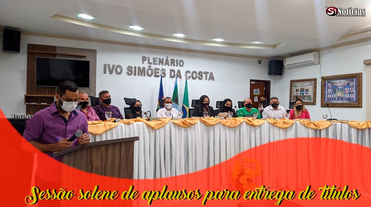 Câmara Municipal de Solidão realiza sessão solene de aplausos para entrega de títulos