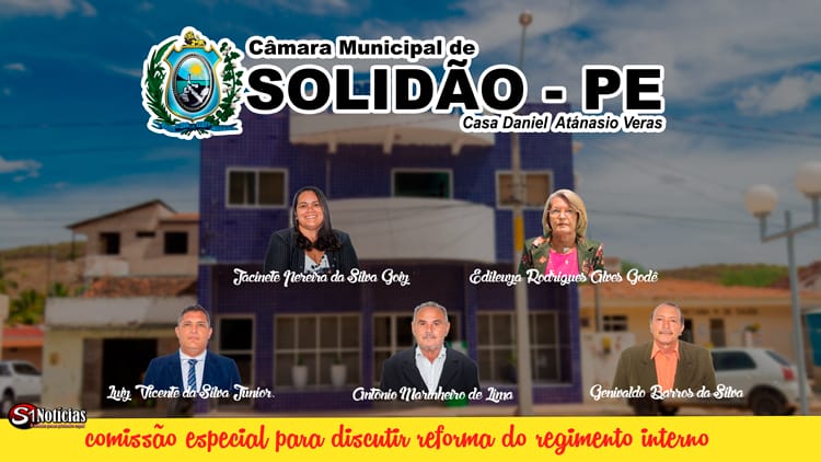 Nova comissão especial é criada na Câmara de Vereadores de Solidão-PE