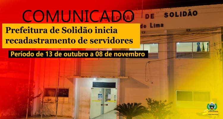 Prefeitura de Solidão inicia recadastramento de servidores