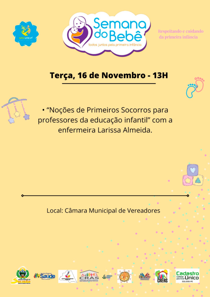Semana do Bebê inicia nesta terça (16), em Solidão