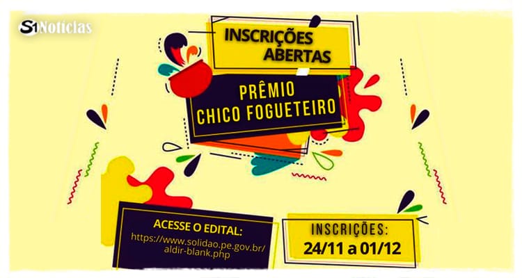 Solidão abre inscrições para o ‘Prêmio Chico Fogueteiro’