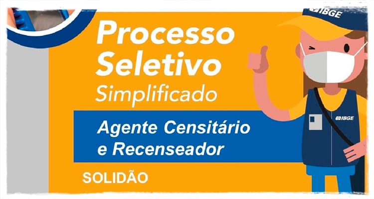 Divulgado edital para Agente Censitário e Recenseador em Solidão