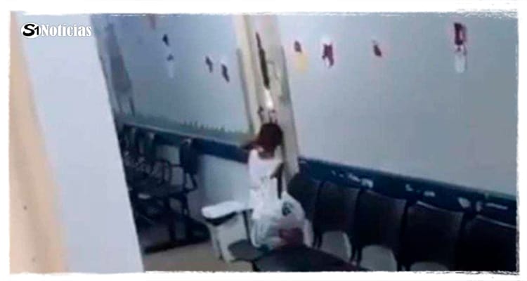 Médica obriga mãe a deixar um dos filhos sozinho em corredor