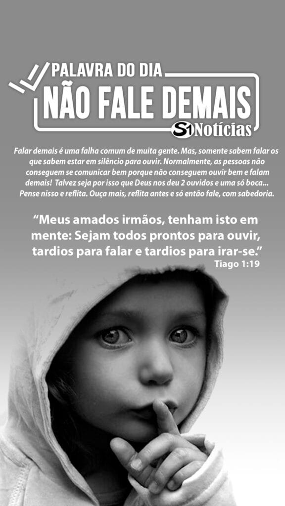 Palavra do Dia – Não fale demais