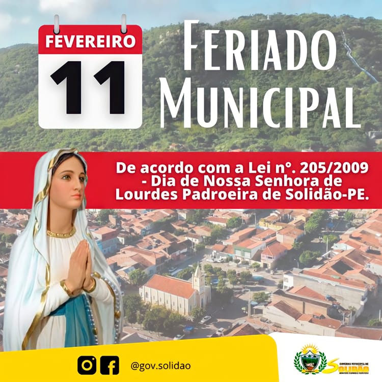 Solidão decreta feriado Municipal nesta sexta (11)