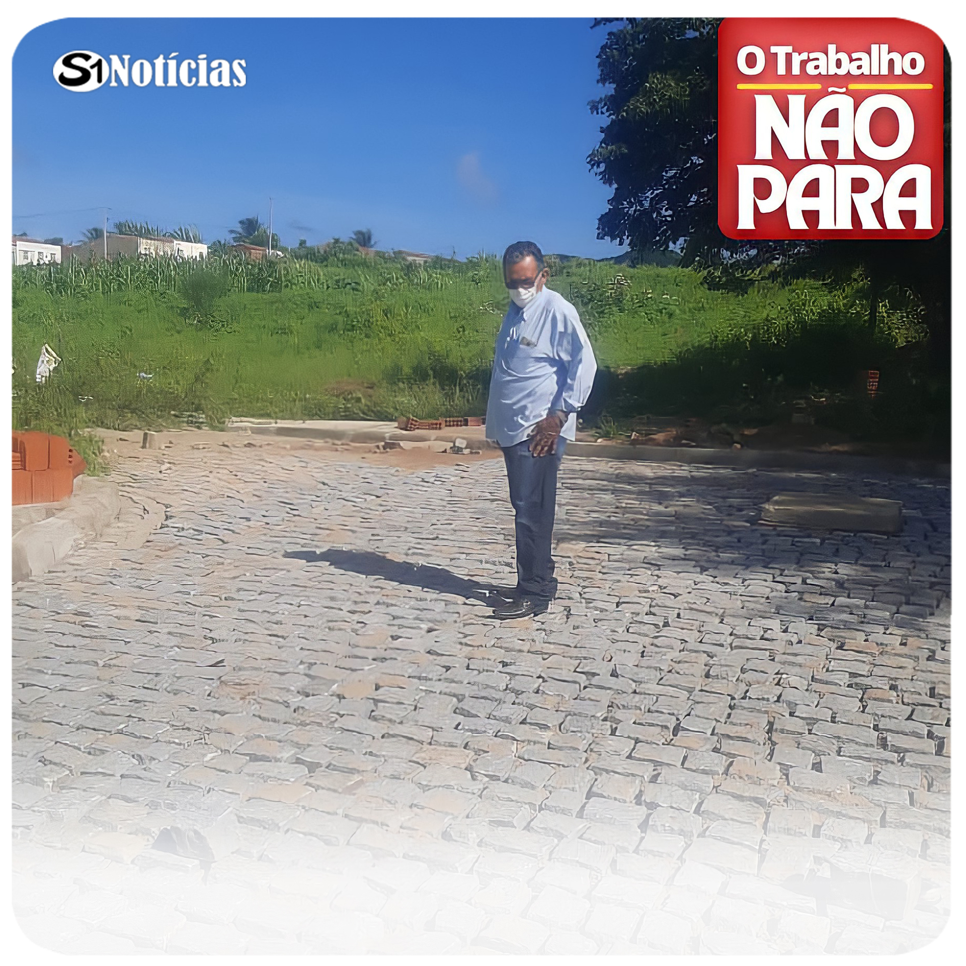Djalma Alves inicia novas obras de saneamento básico e inspeciona obra de pavimentação