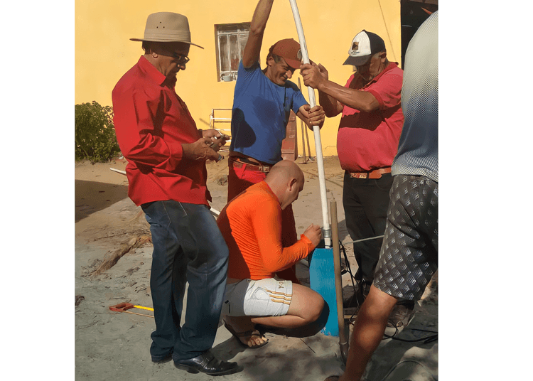 Prefeito Djalma Alves participa de instalação de poço artesiano no Sítio Jardim