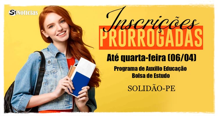 Inscrições para o Programa de Auxílio Educação é prorrogado
