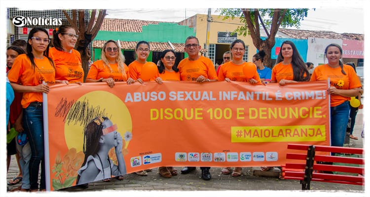 Passeata marca o Dia Nacional de Combate ao Abuso e Exploração Sexual de Crianças e Adolescentes em Solidão