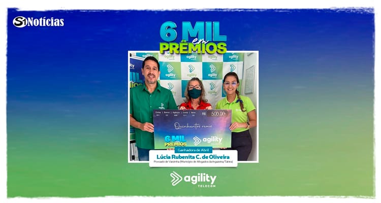Agility Telecom Tabira realiza primeiro sorteio da super promoção 6.000 mil em prêmios