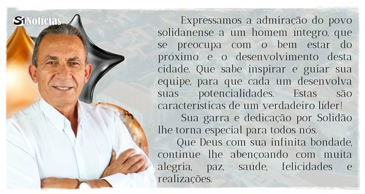 Feliz Aniversário ao Prefeito Djalma Alves