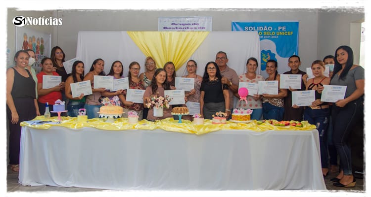 Encerramento do curso de bolos e tortas em Solidão