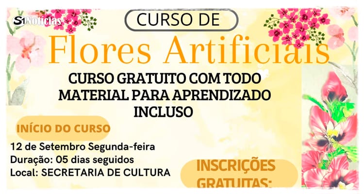 Em parceira com a JC Flores Solidão irá oferecer o curso flores artificiais