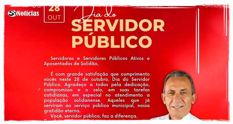 Mensagem do Prefeito Djalma Alves para o Dia do Servidor Público