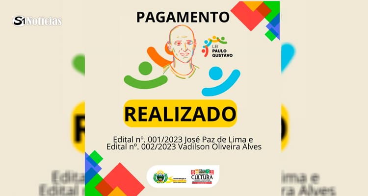 Pagamentos Efetuados: Lei Paulo Gustavo beneficia artistas de Solidão