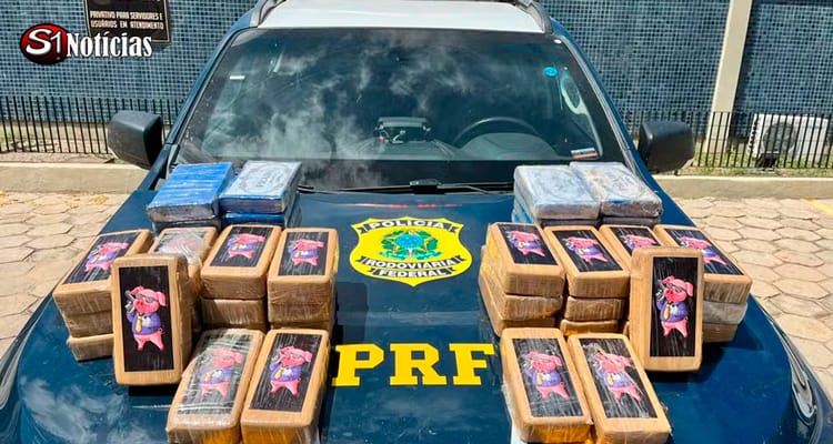 PRF apreende mais de 30 kg de pasta base de cocaína na carroceria de carro em Salgueiro