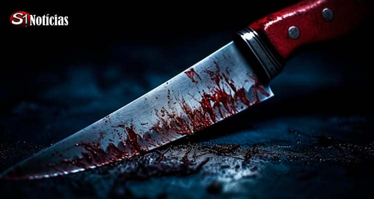 Marido mata esposa a facadas na frente dos dois filhos