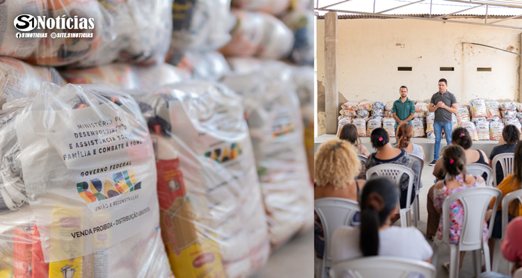 Solidão recebe 201 kits de cestas básicas para atender famílias afetadas pela estiagem.