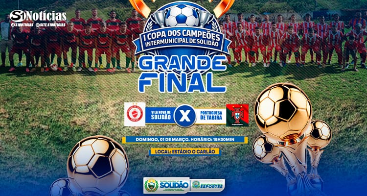 Vila Nova enfrenta Portuguesa de Tabira na decisão, às 15h30, no Estádio O Carlão em Solidão