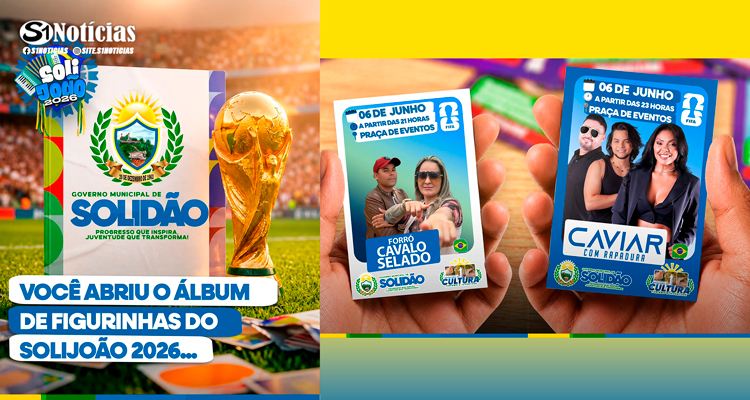 Prefeitura de Solidão divulga atrações do SoliJoão 2026 para o dia 6 de junho