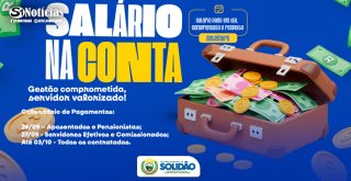 Pagamento de setembro é antecipado para servidores municipais de Solidão
