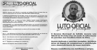 Solidão decreta Luto Oficial de três dias pelo falecimento do servidor José Ariclênio Simão da Silva