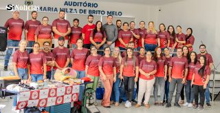 Profissionais participam do curso de Atendimento Pré-Hospitalar realizado em Solidão