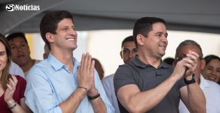 João Campos e Mayco Araújo juntos durante evento realizado em Solidão