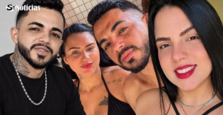 Montagem com imagens de Cícero Renê Mendes da Silva e Carolaine Martins de Lima, encontrados mortos em Jundiaí.